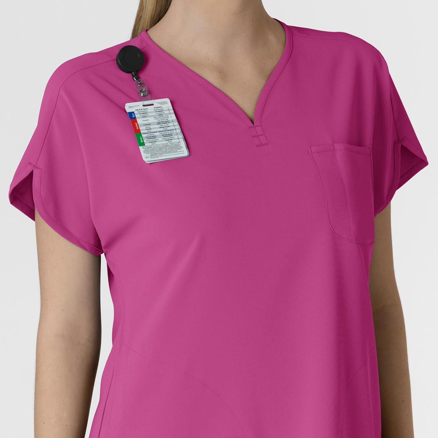 Wink Renew Women’s Dolman Scrub Top(Raspberry)
