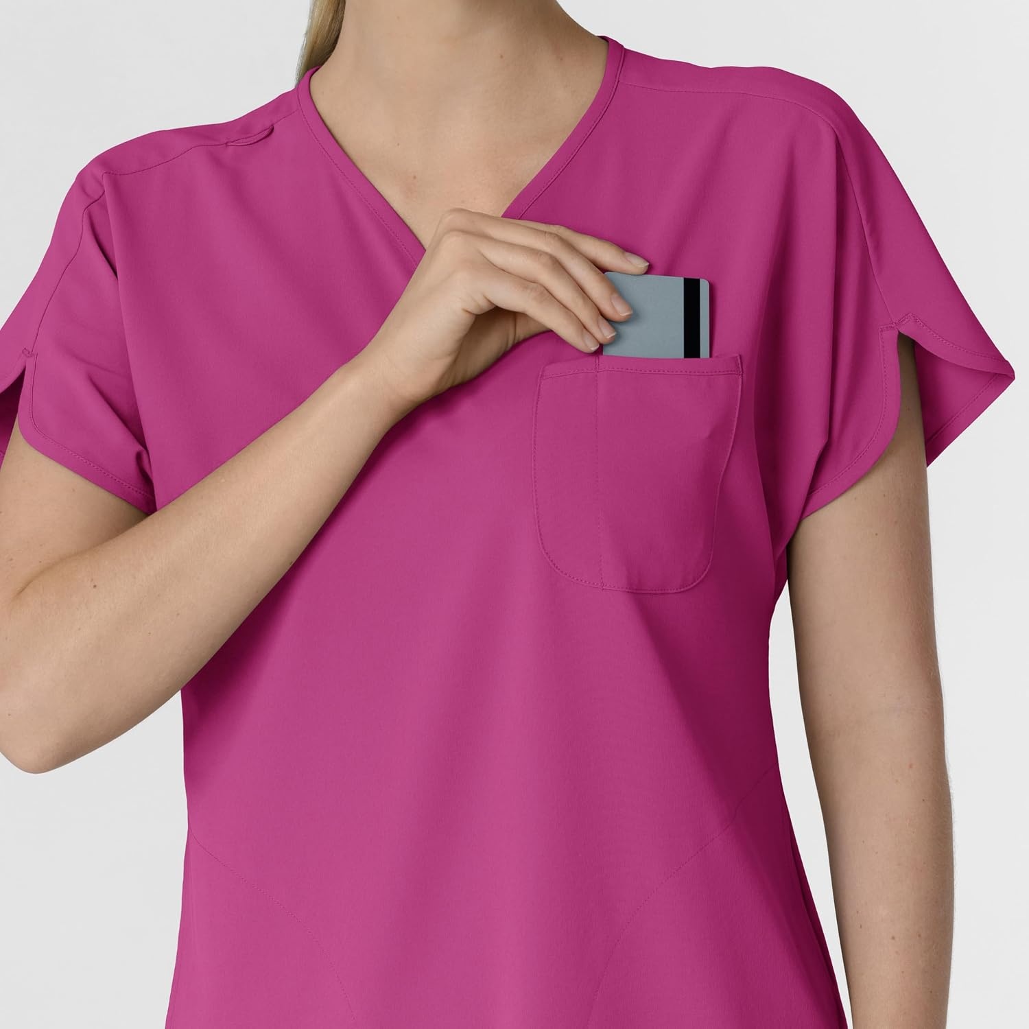 Wink Renew Women’s Dolman Scrub Top(Raspberry)