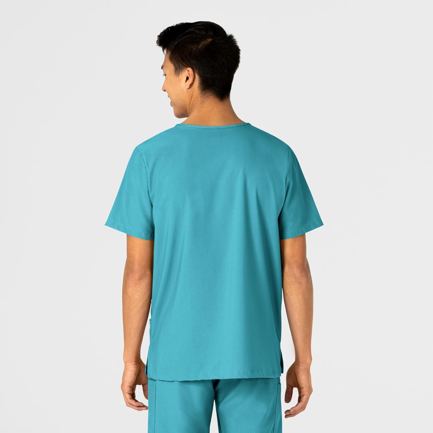 Wink W123 Unisex 4 Pocket Utility Scrub Top(Teal Blue)
