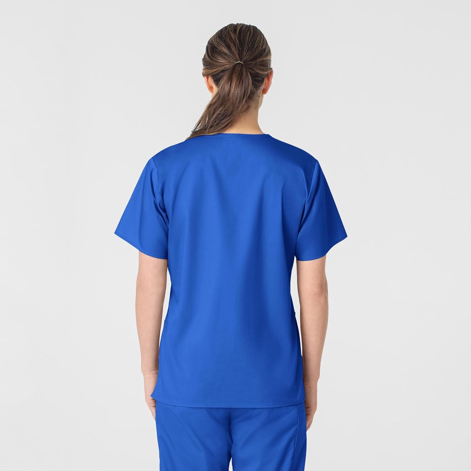 Wink WonderWORK Women’s V-Neck Scrub Top, Royal, 4XL