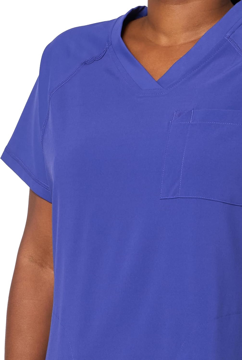WonderWink Renew Women’s Yoga V-Neck Scrub Top – Grape, XS