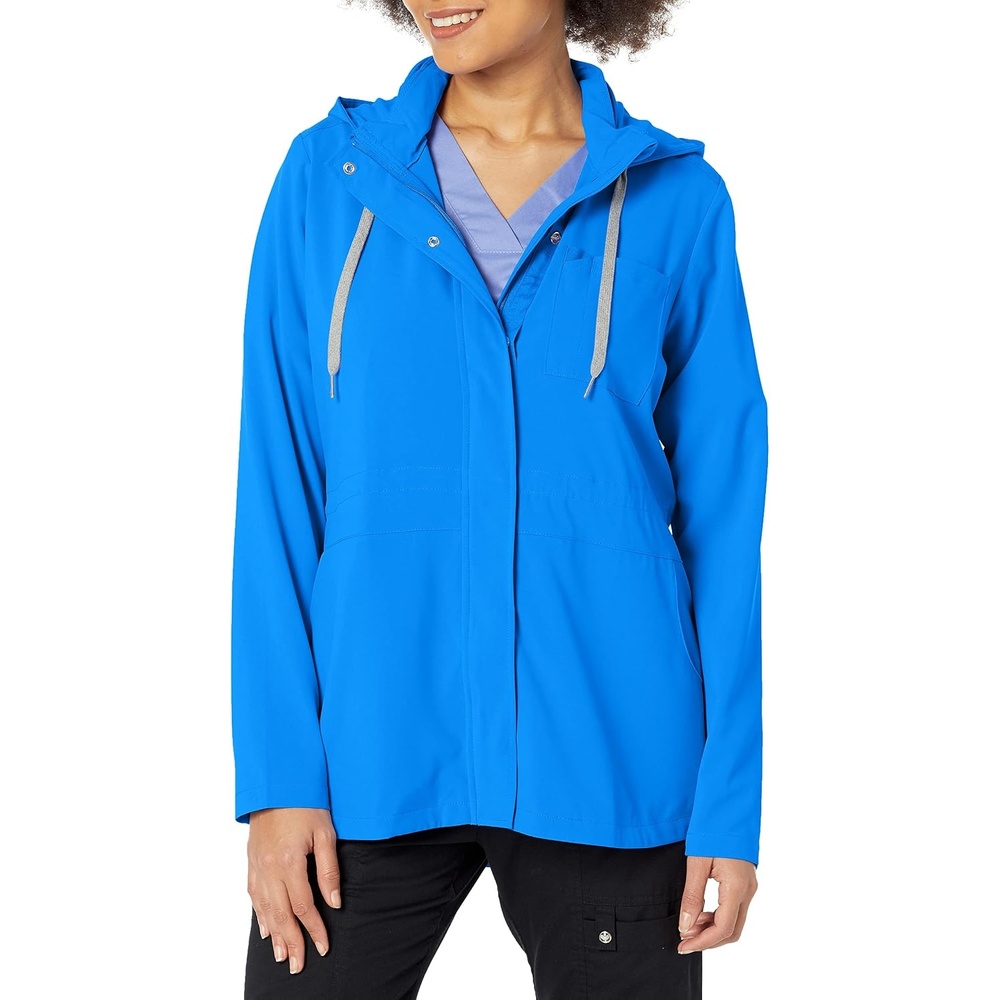 WonderWink Women’s Women’s Convertible Hood Fashion Jacket(Royal)