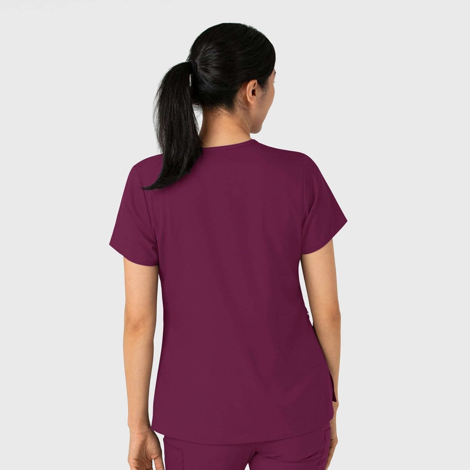 Wink Boundless Women’s Tuck-in Scrub Top(Wine)