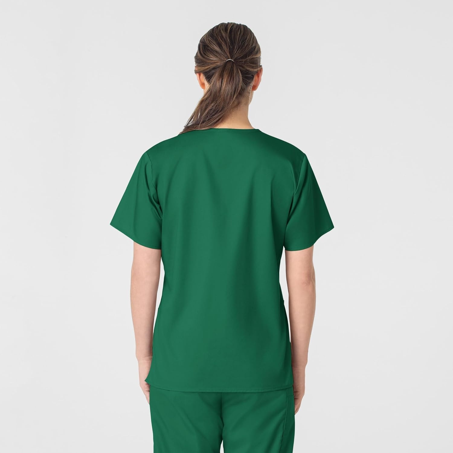 Wink WonderWORK Women’s V-Neck Scrub Top, Hunter, 3XL