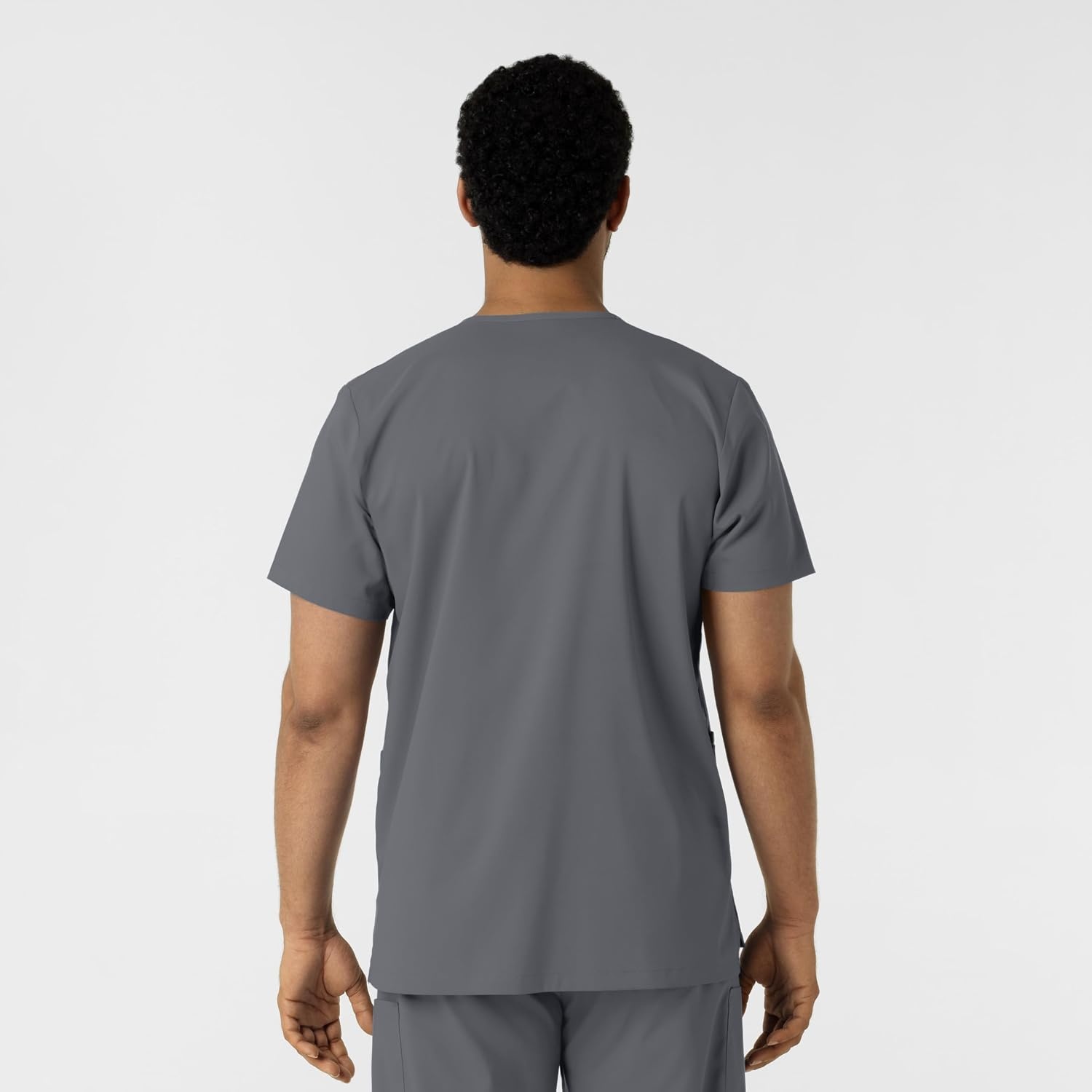 Wink Boundless Unisex V-Neck Scrub Top(Pewter)