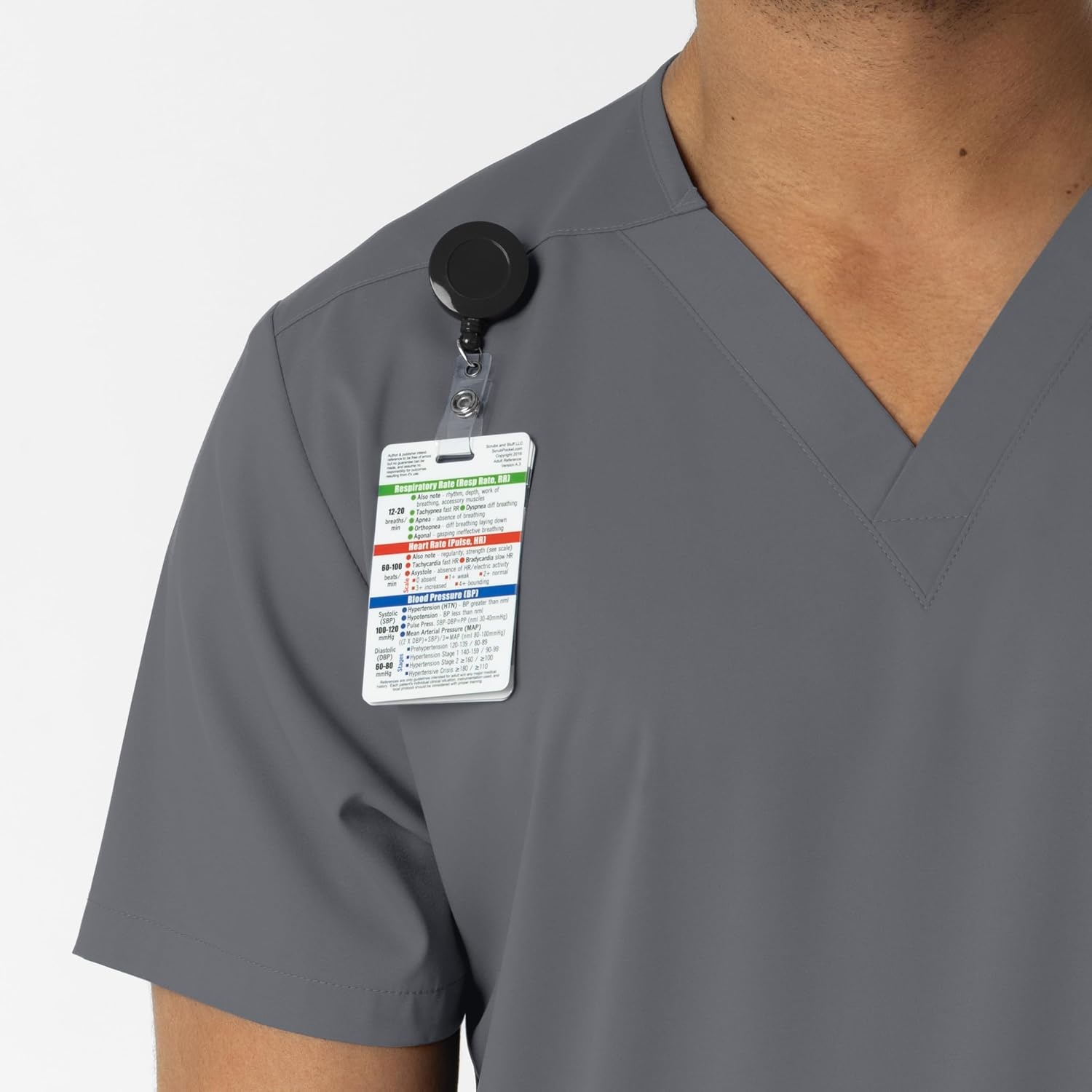 Wink Boundless Unisex V-Neck Scrub Top(Pewter)
