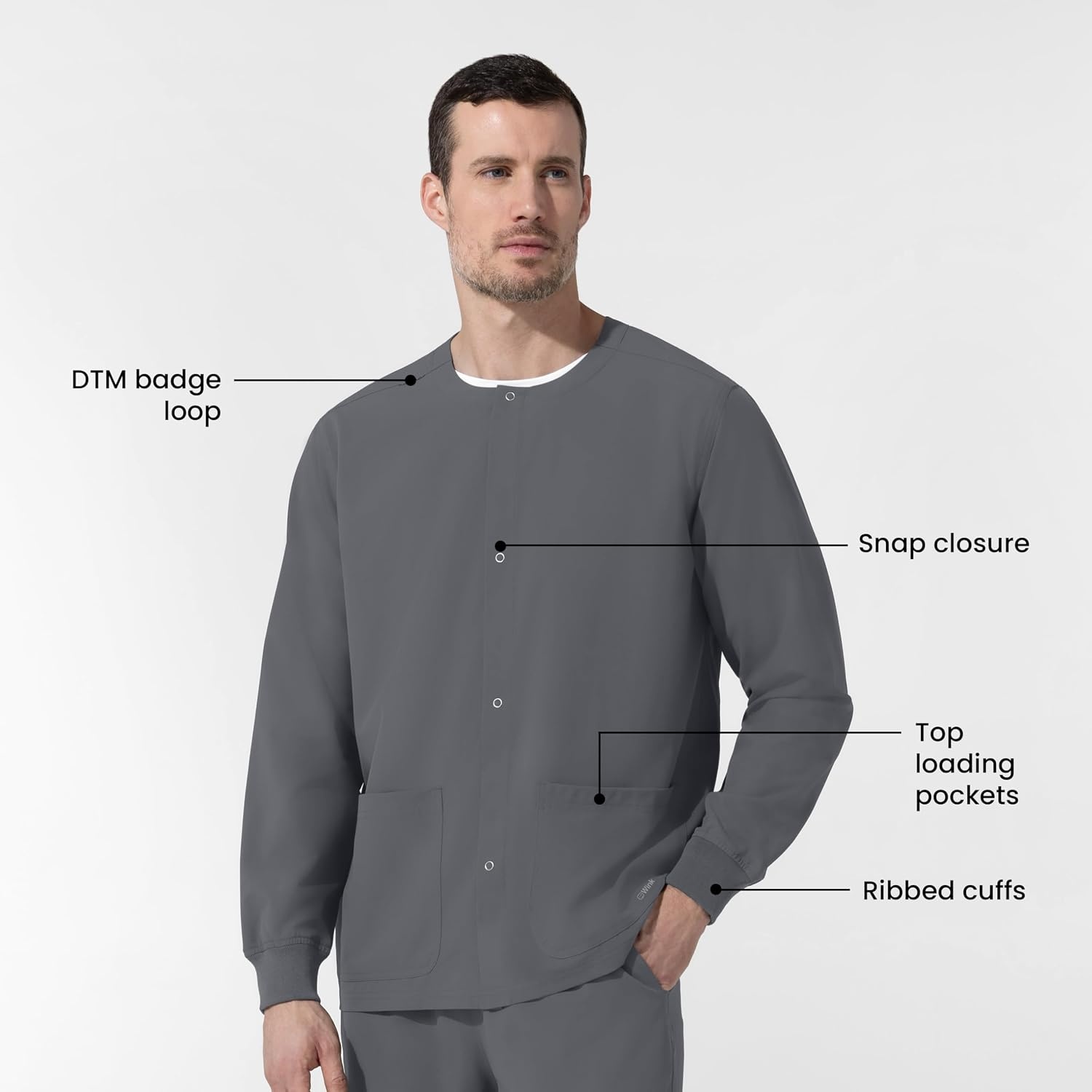 WINK Unisex Jacket(Pewter)