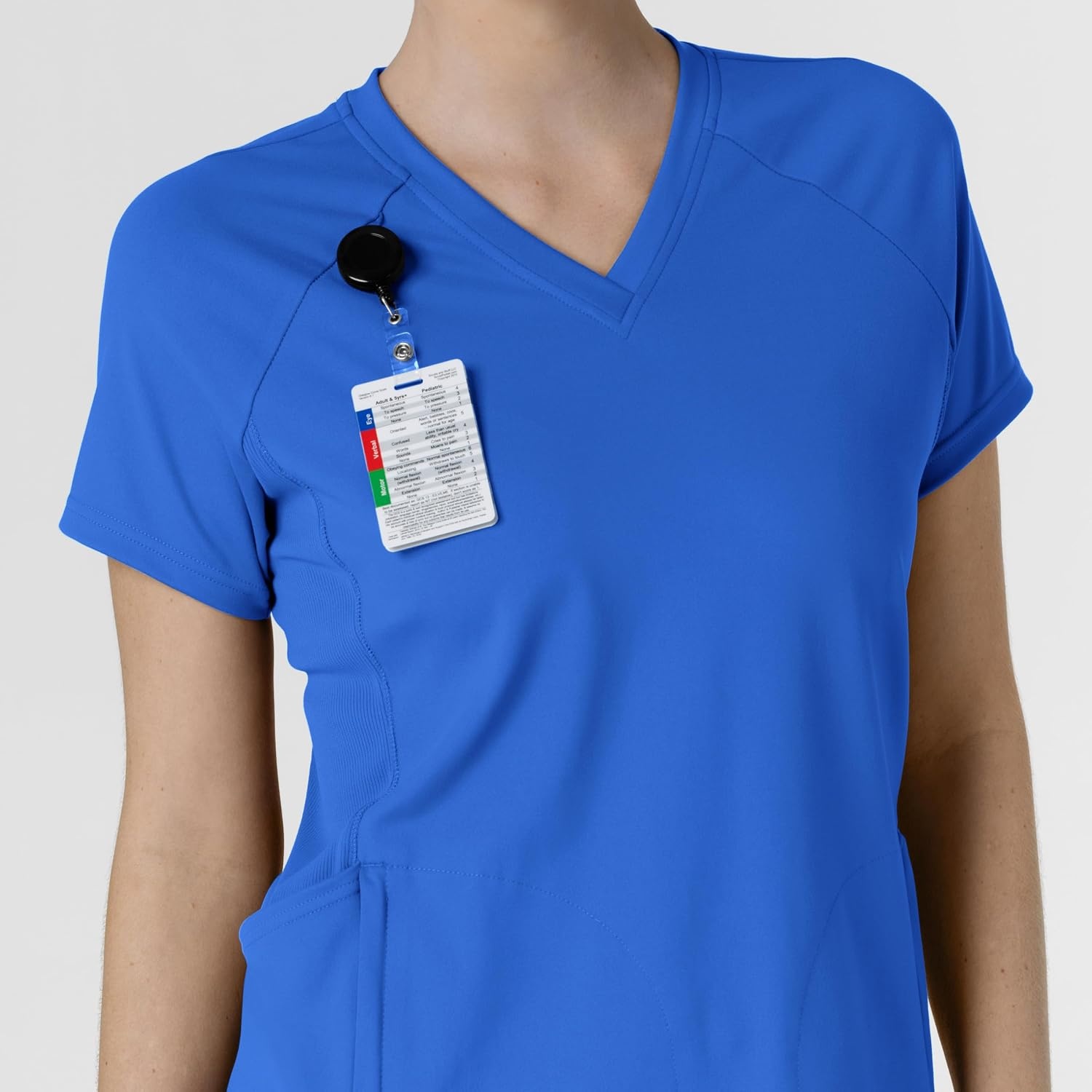 Wink Renew Women’s Flex-n-Reach V-Neck Raglan Scrub Top(Royal)
