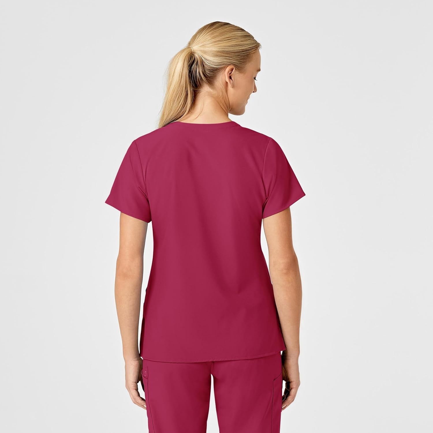 Wink Boundless Women’s Tuck-in Scrub Top(Viva Magenta)