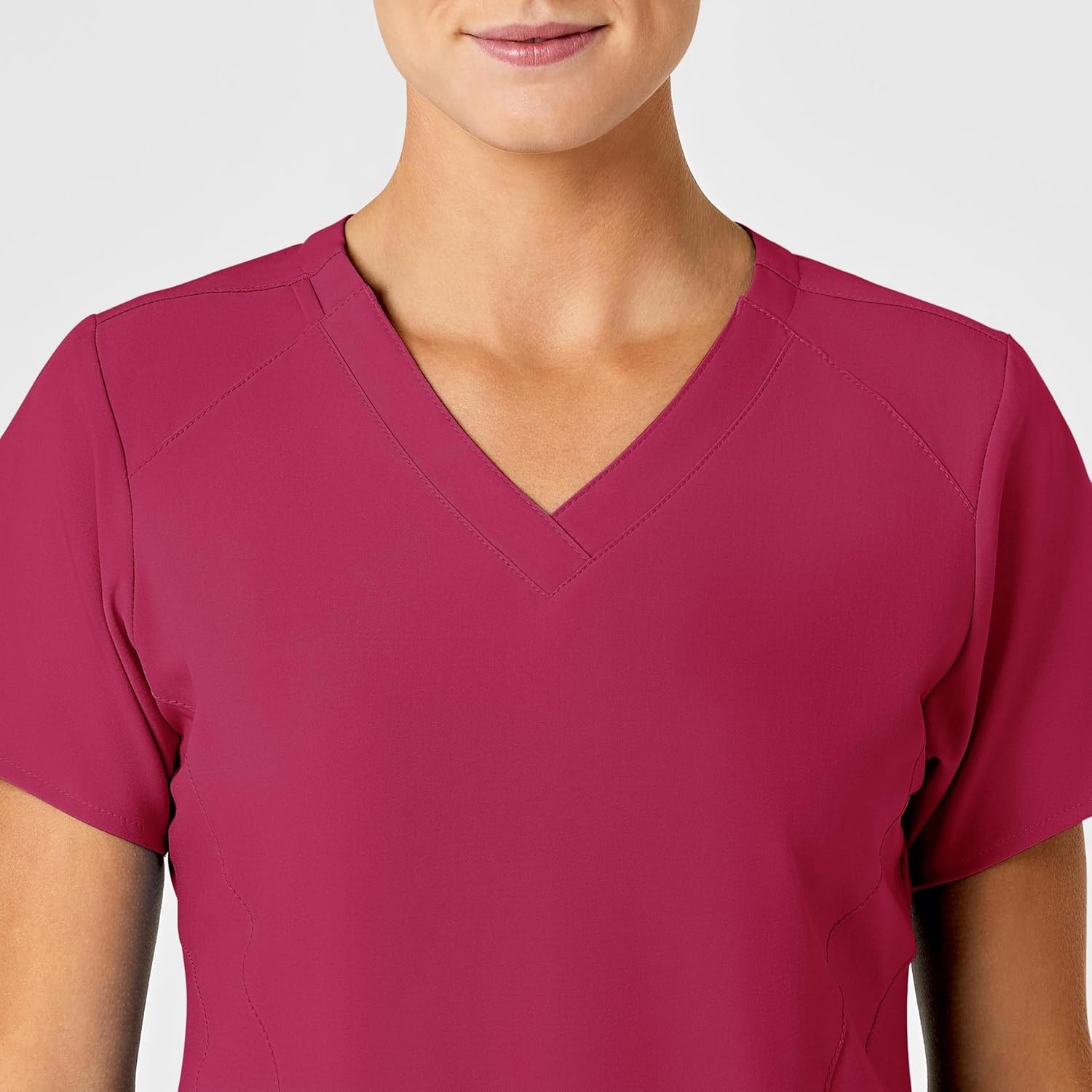 Wink Boundless Women’s Tuck-in Scrub Top(Viva Magenta)