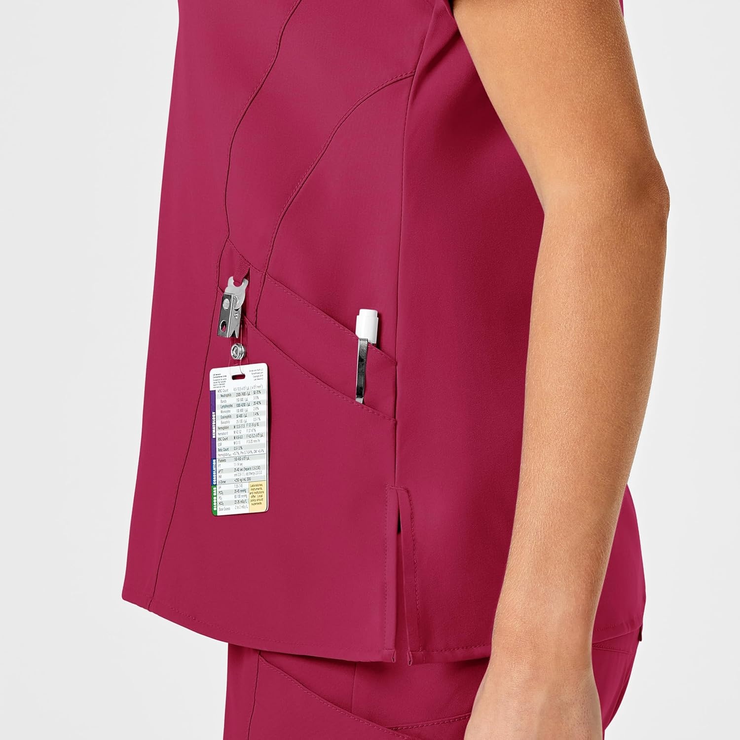 Wink Boundless Women’s Tuck-in Scrub Top(Viva Magenta)