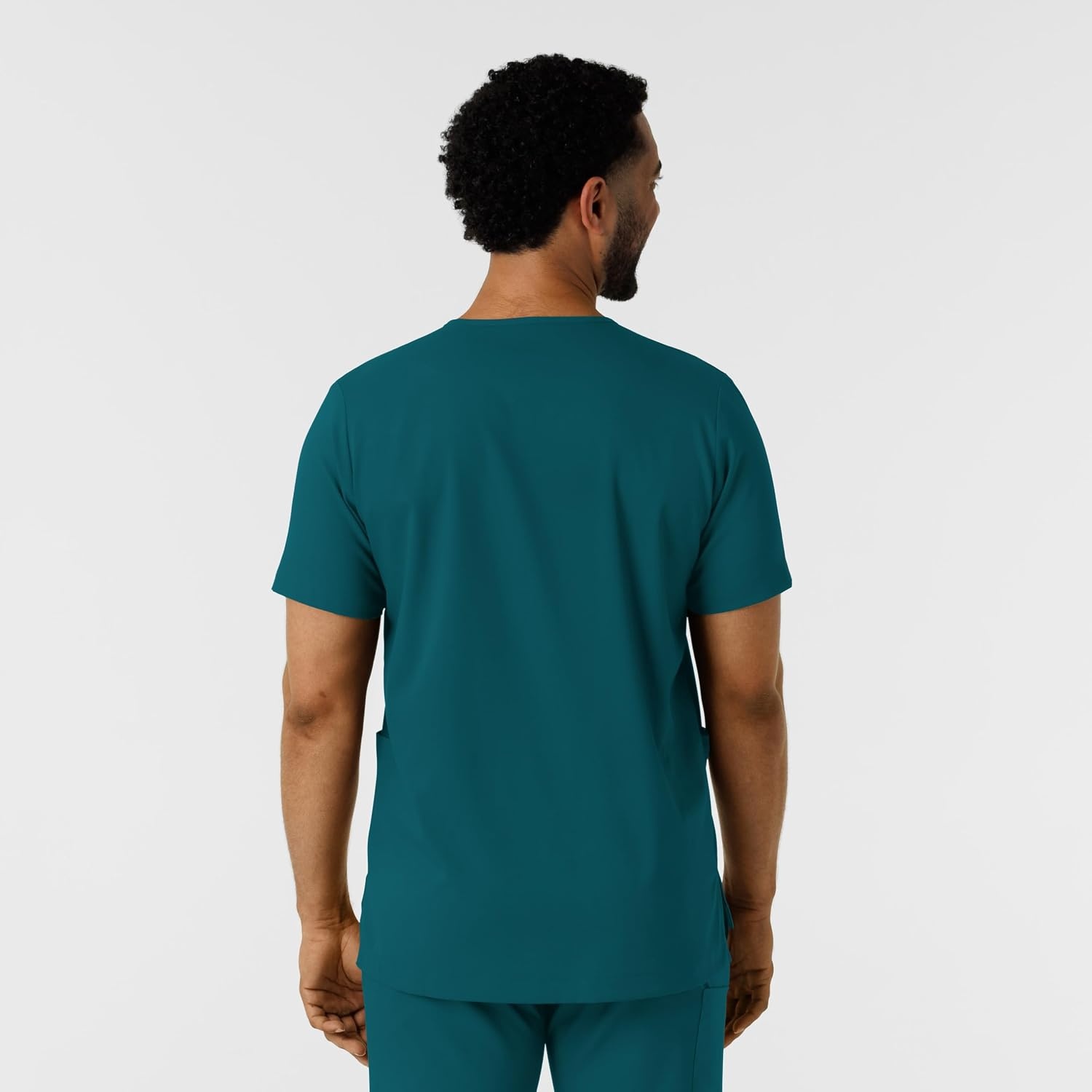 Wink Boundless Men’s Multi Pocket V-Neck Scrub Top(Caribbean)