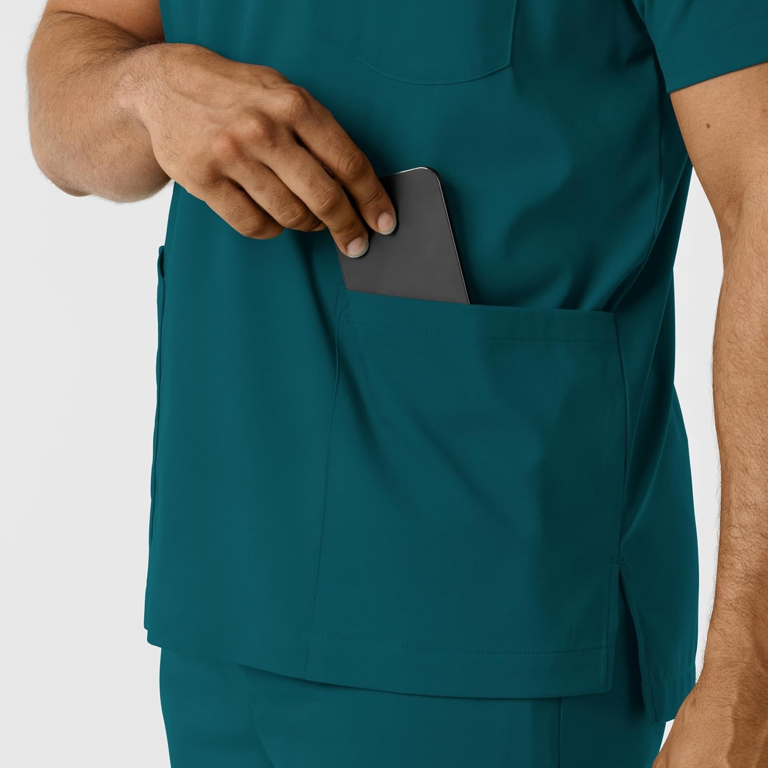 Wink Boundless Men’s Multi Pocket V-Neck Scrub Top(Caribbean)