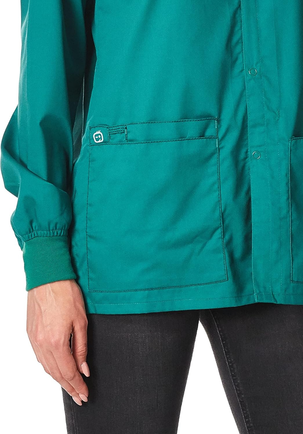 WonderWink Unisex Adult Unisex Snap Front Jacket(Teal Blue)
