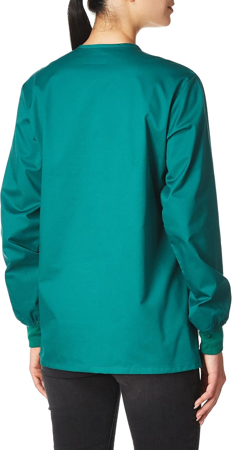 WonderWink Unisex Adult Unisex Snap Front Jacket(Teal Blue)