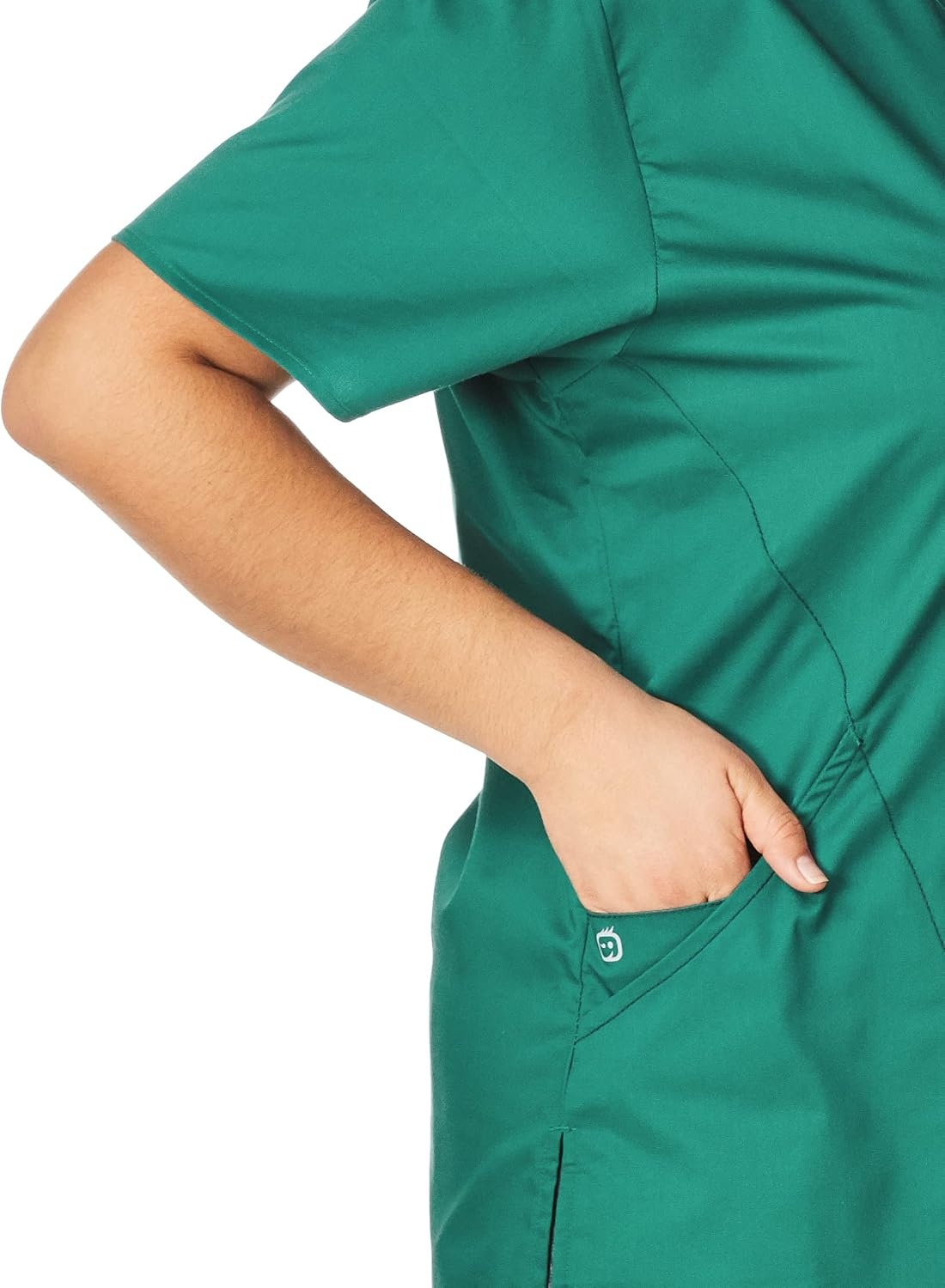 Wink W123 Women’s Mock Wrap Scrub Top(Hunter)