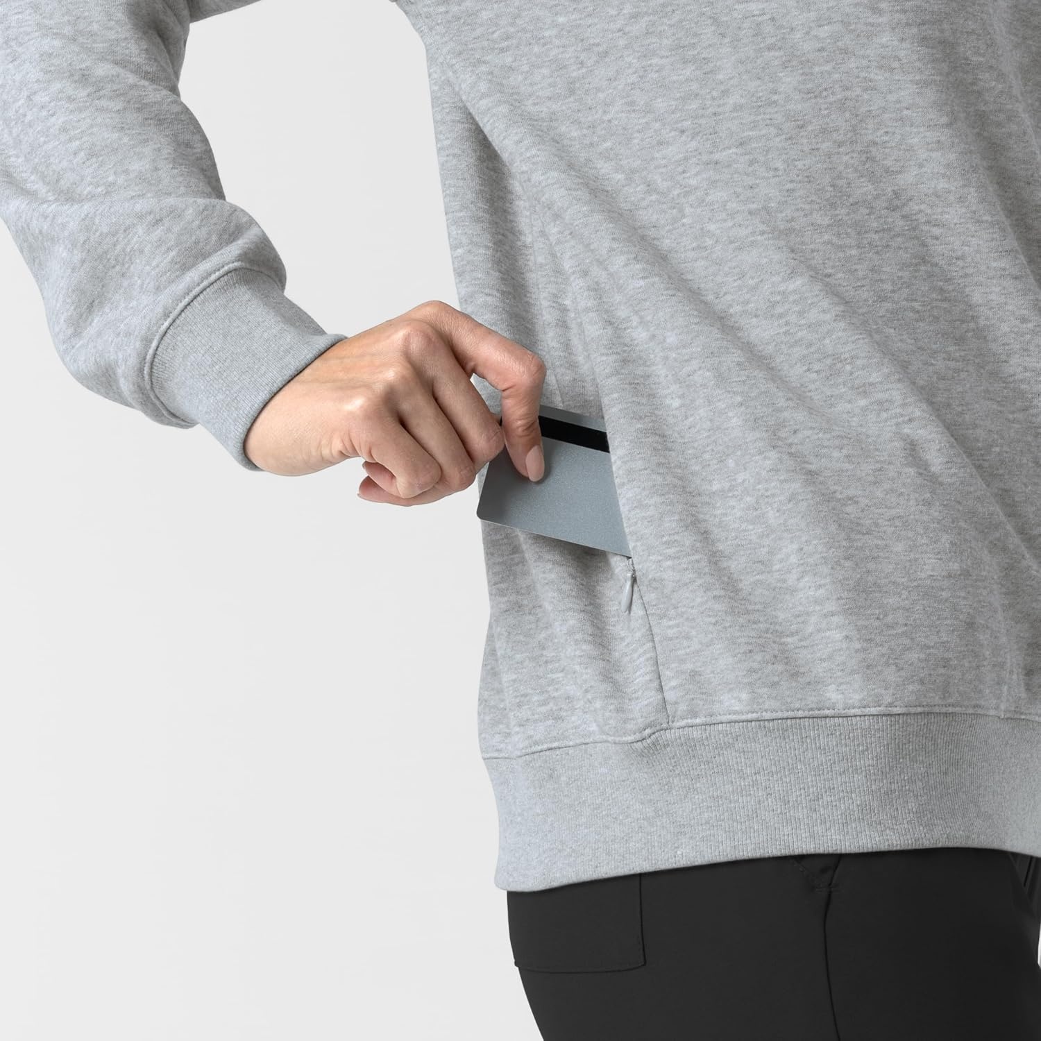 WINK Women’s Women’s Pullover Sweatshirt(Grey Heather)
