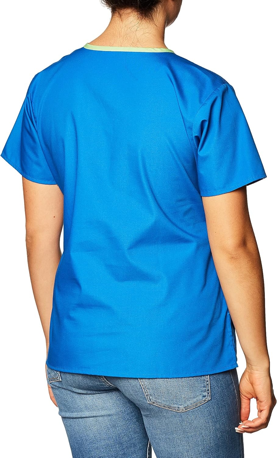 WonderWink Women’s Scrubs Charlie 5 Pocket Y-Neck Wrap Top, Royal, Medium