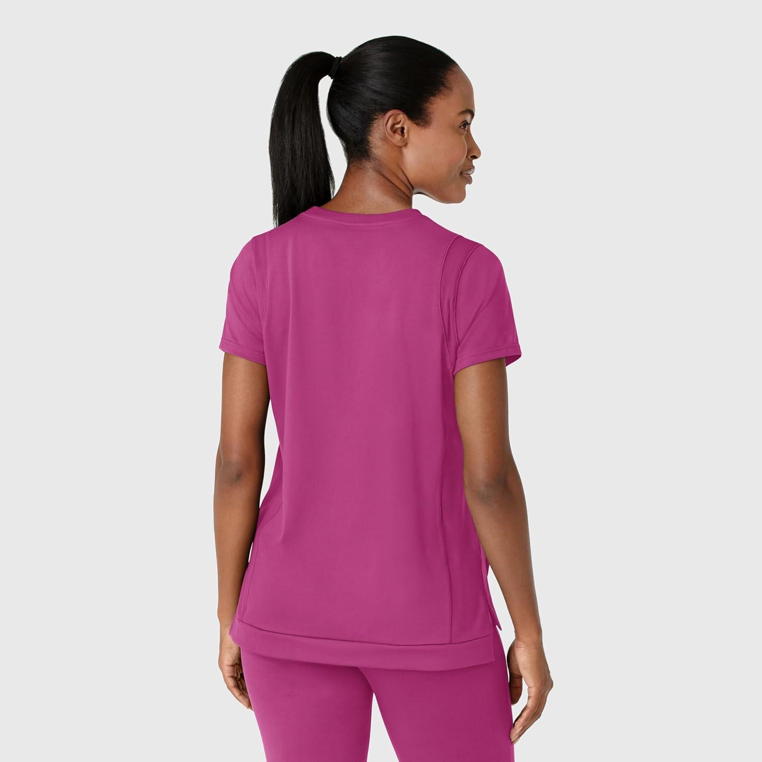 Wink Womens Scrub Top(Raspberry)