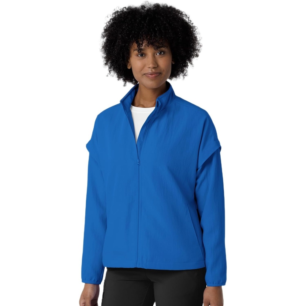 WonderWink Women’s Women’s Breezebreaker Scrub Jacket(Royal)