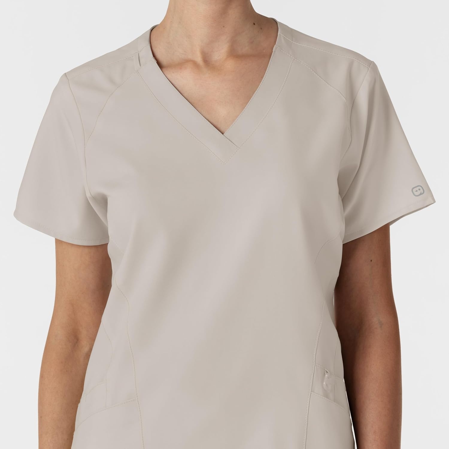 Wink W123 Women’s Stylized V-Neck Scrub Top(Cloud)