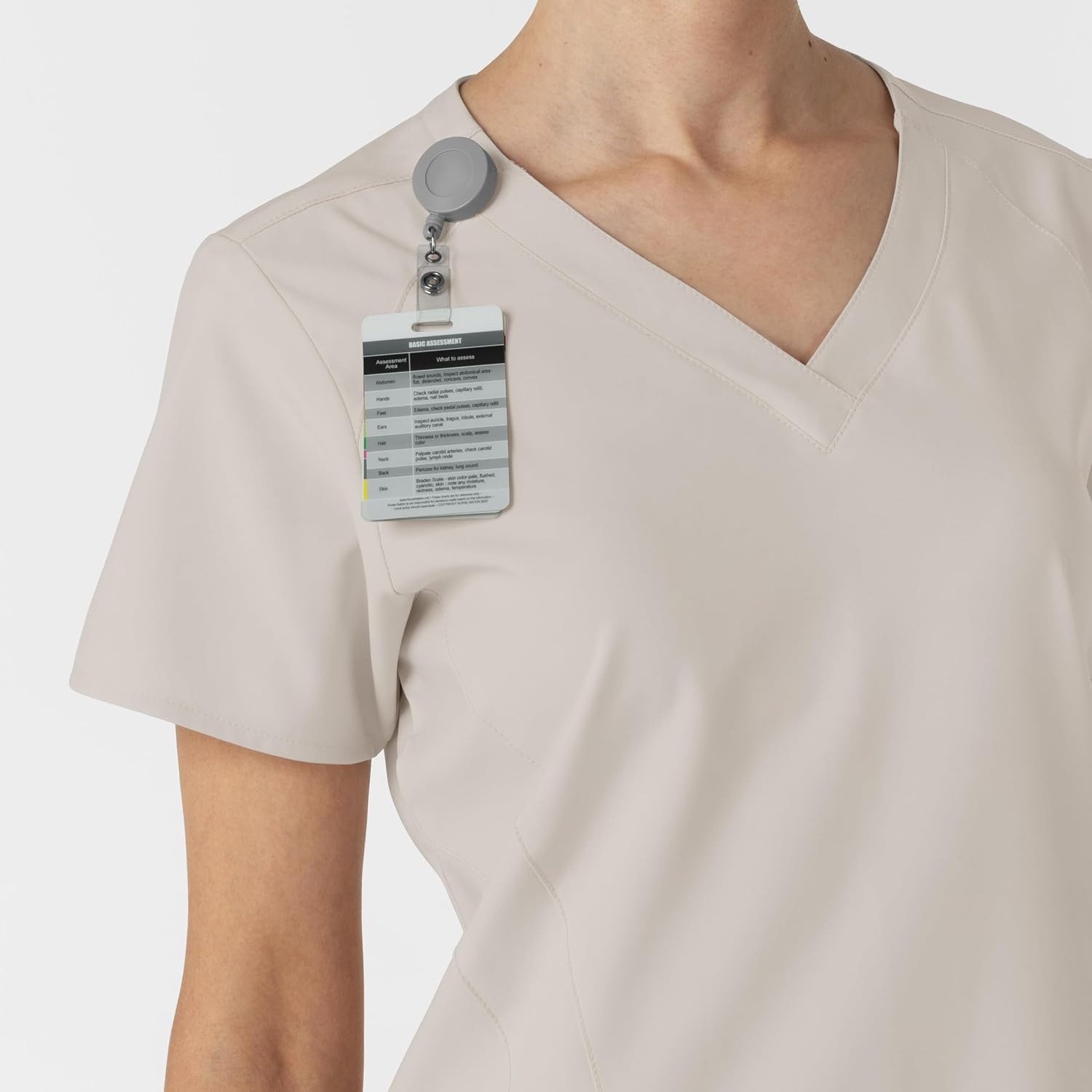 Wink W123 Women’s Stylized V-Neck Scrub Top(Cloud)