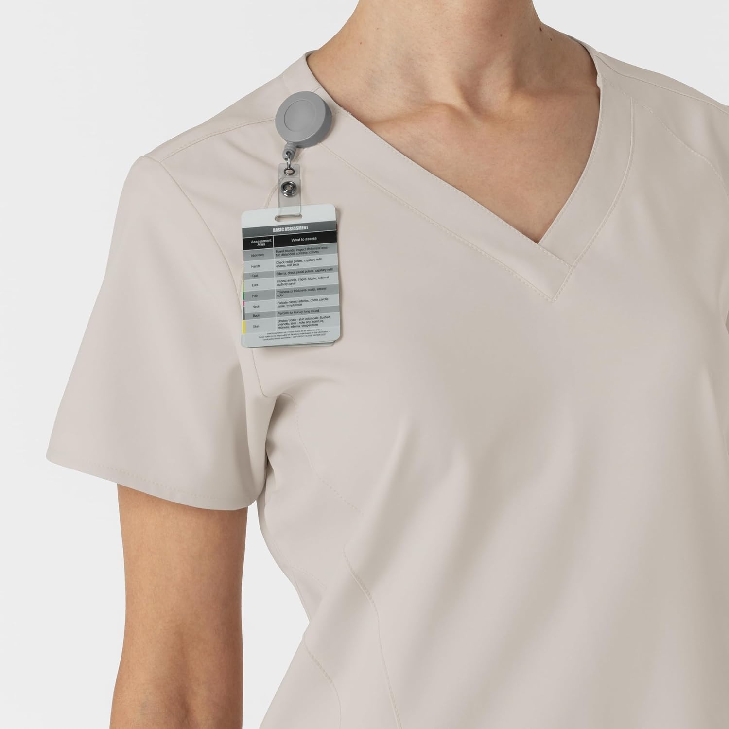 Wink W123 Women’s Stylized V-Neck Scrub Top(Cloud)