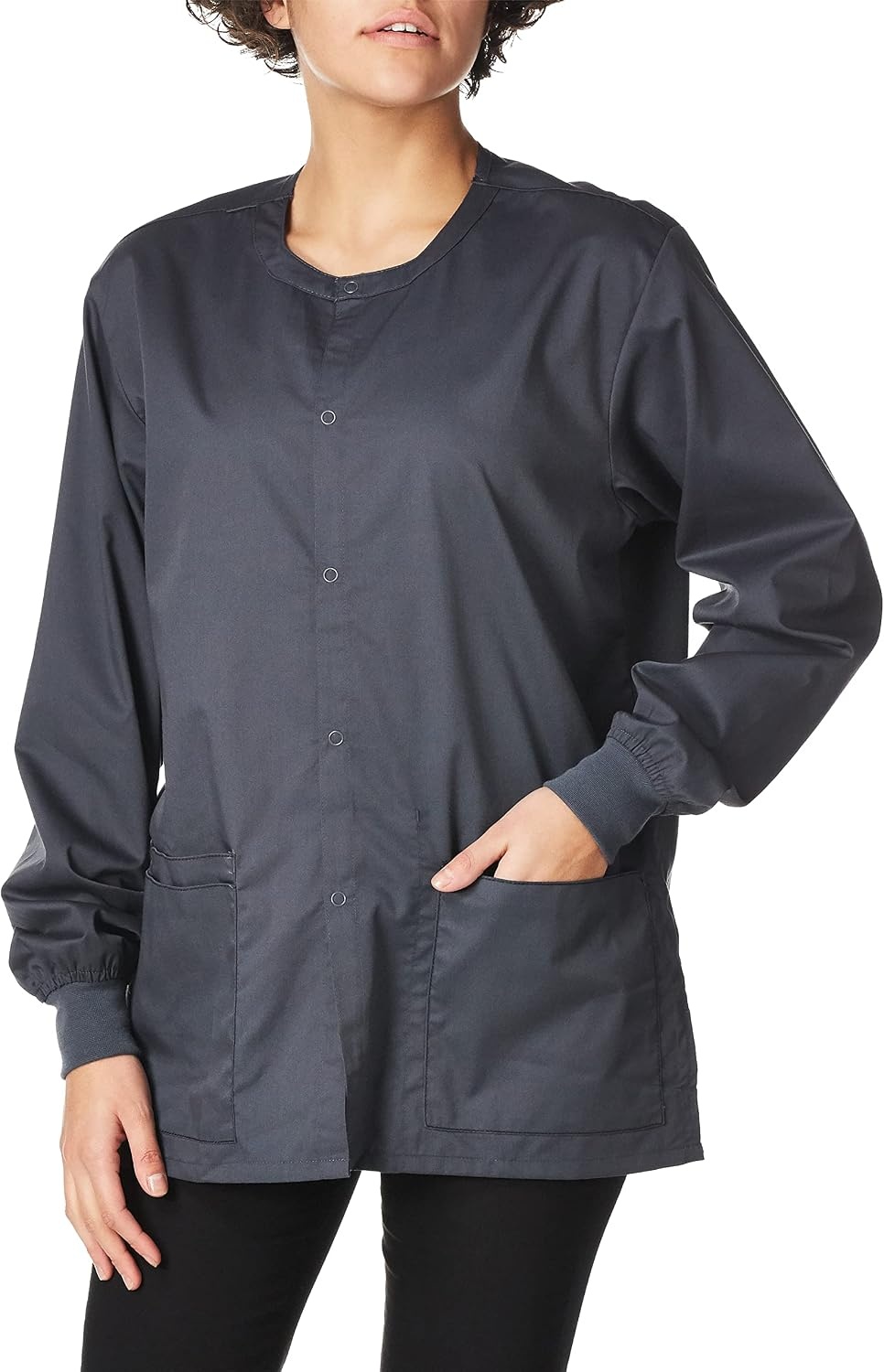 Wink Unisex Adult Snap Front Jacket(Pewter)