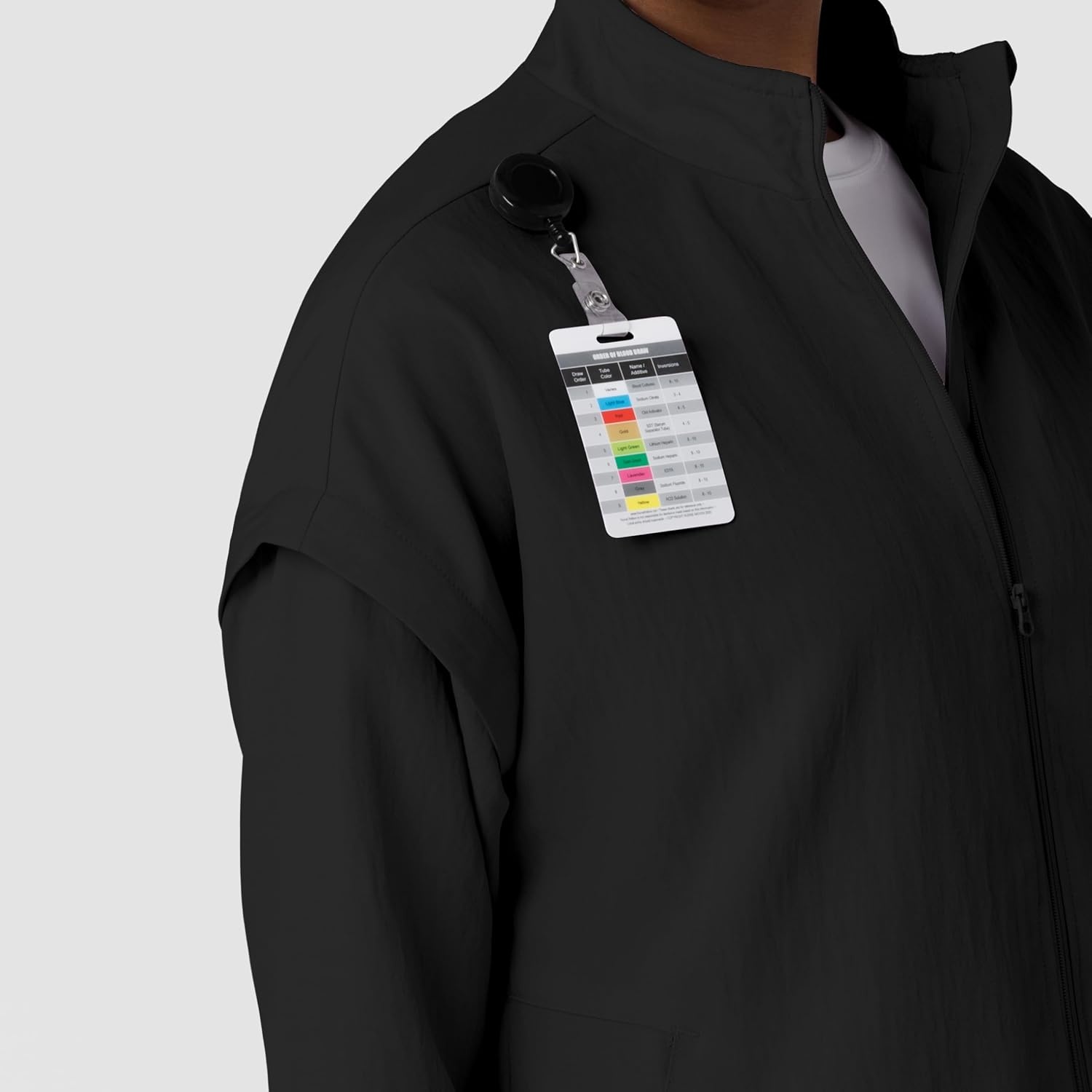 WonderWink Women’s Women’s Breezebreaker Scrub Jacket(Black)