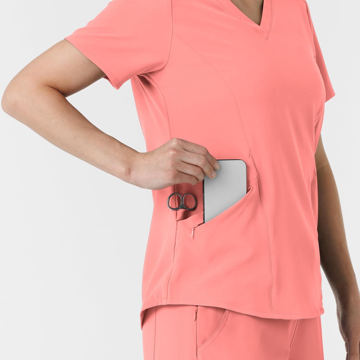 Wink Renew Women’s V-Neck Scrub Top(Paradise Pink)
