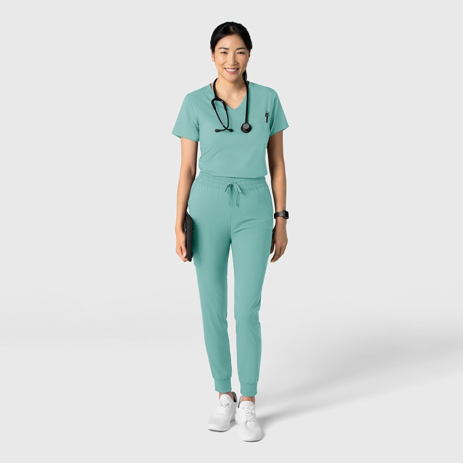 Wink Boundless Women’s Tuck-in Scrub Top(Turquoise)