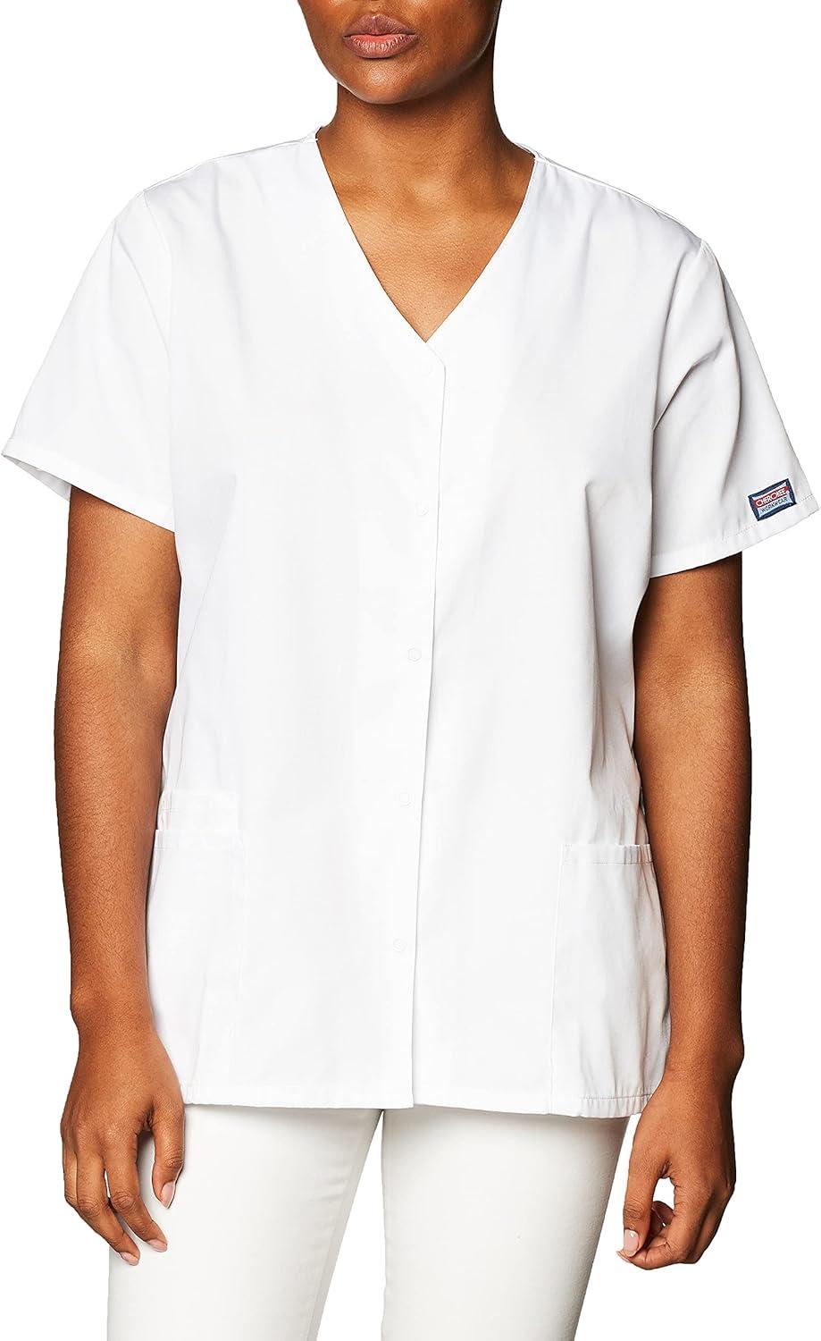 WonderWink Women’s Wonderflex Verity Scrub Top, Ceil Blue, Medium
