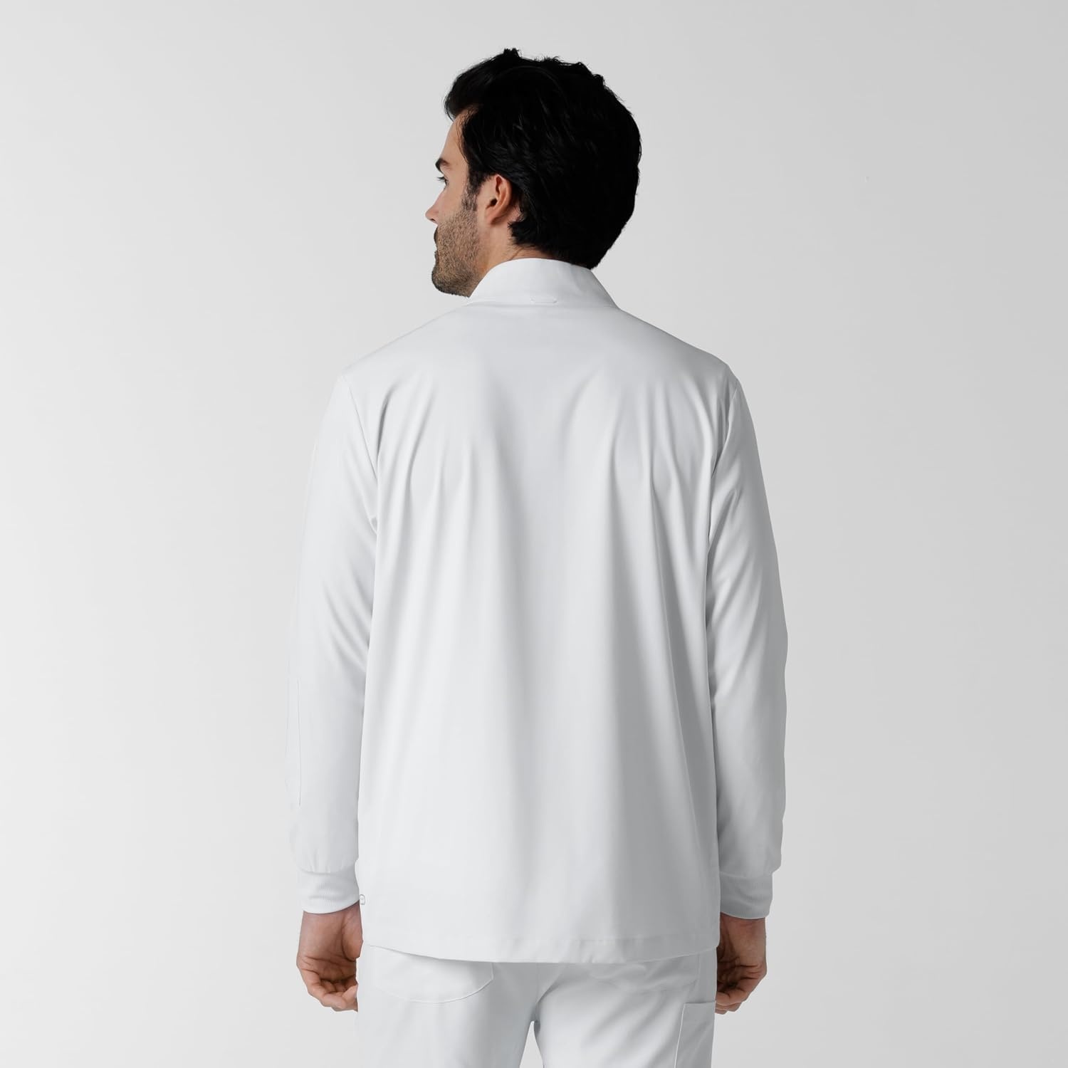 WINK Boundless Men’s Warm Up Scrub Jacket(White)