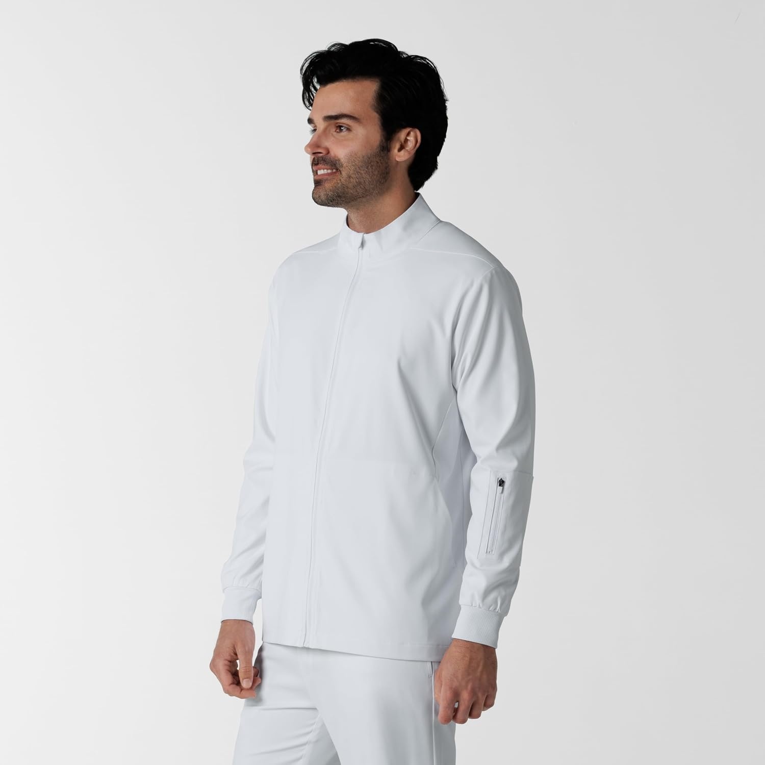 WINK Boundless Men’s Warm Up Scrub Jacket(White)