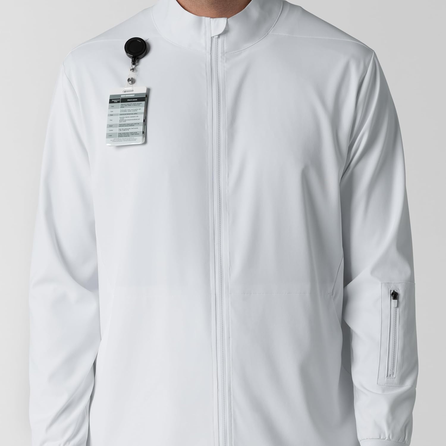 WINK Boundless Men’s Warm Up Scrub Jacket(White)