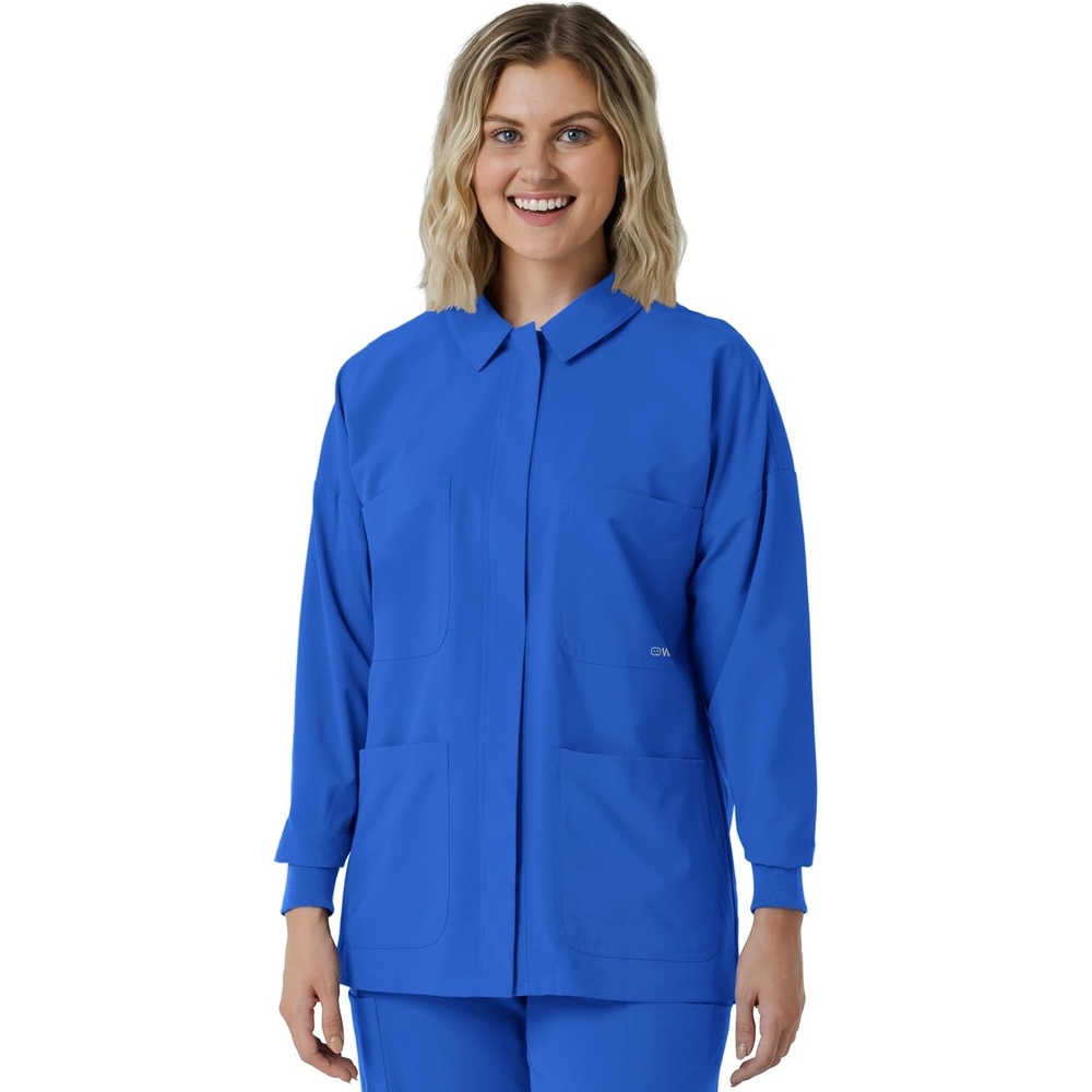 WINK Women’s Women’s Scrub Shirt Jacket(Royal)