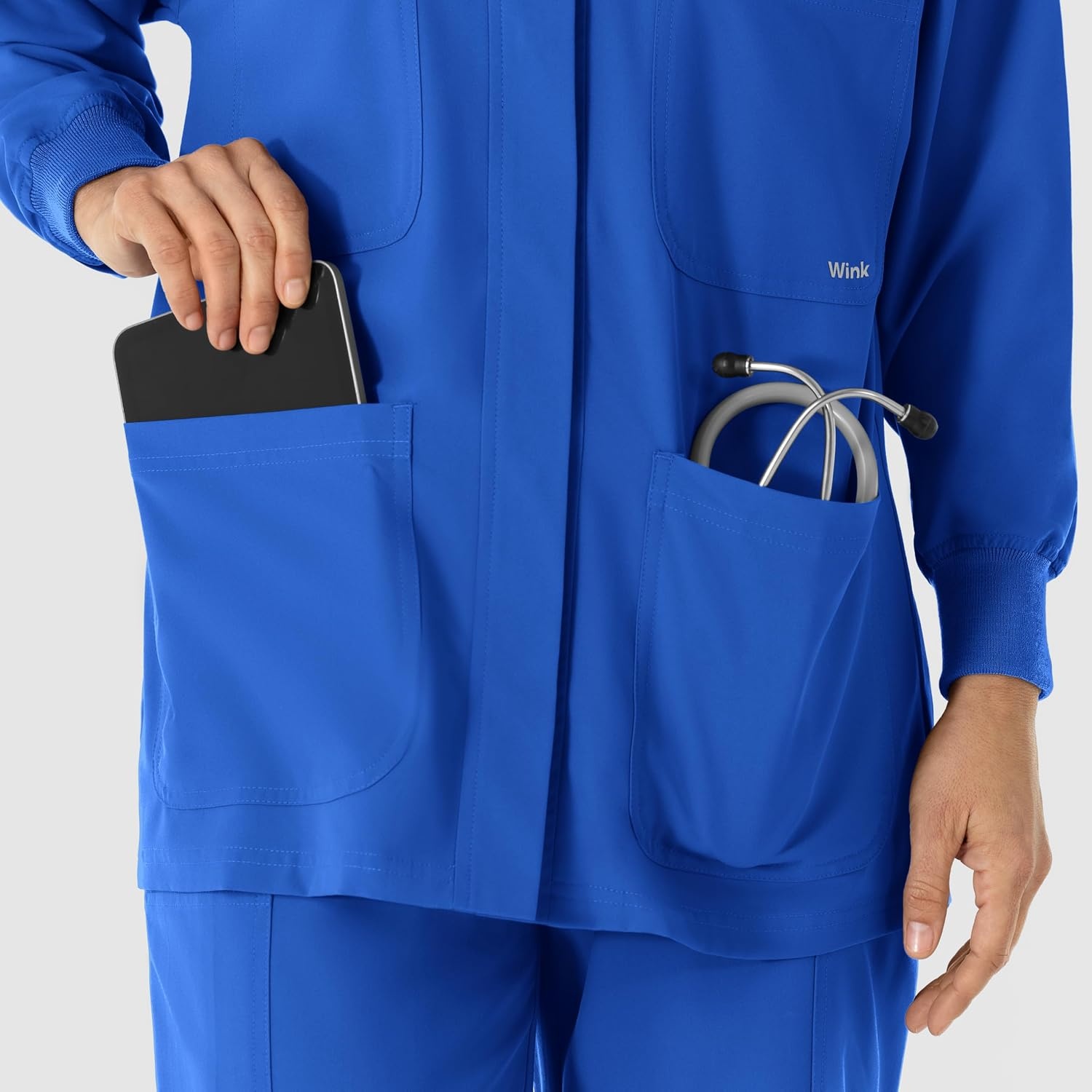 WINK Women’s Women’s Scrub Shirt Jacket(Royal)