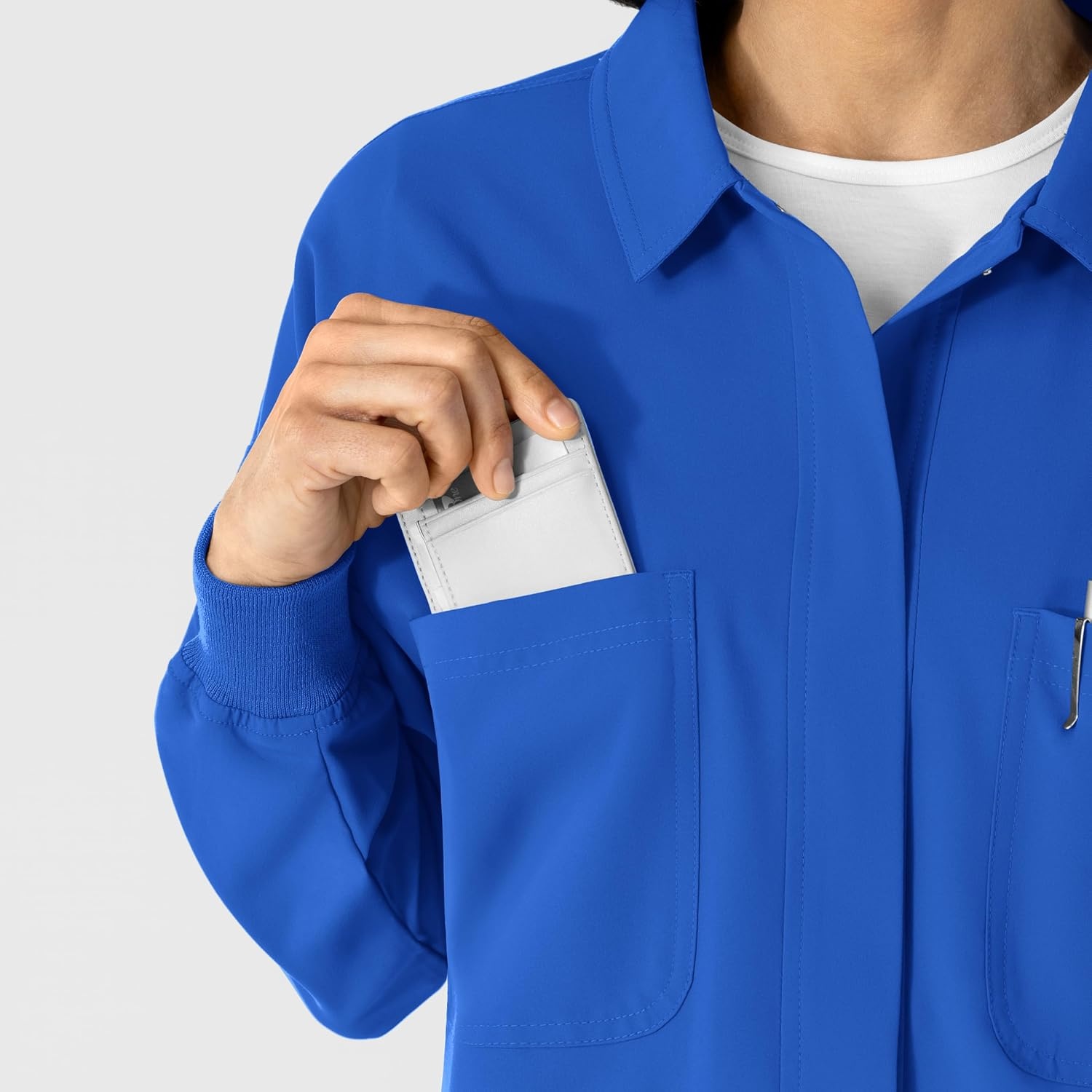 WINK Women’s Women’s Scrub Shirt Jacket(Royal)