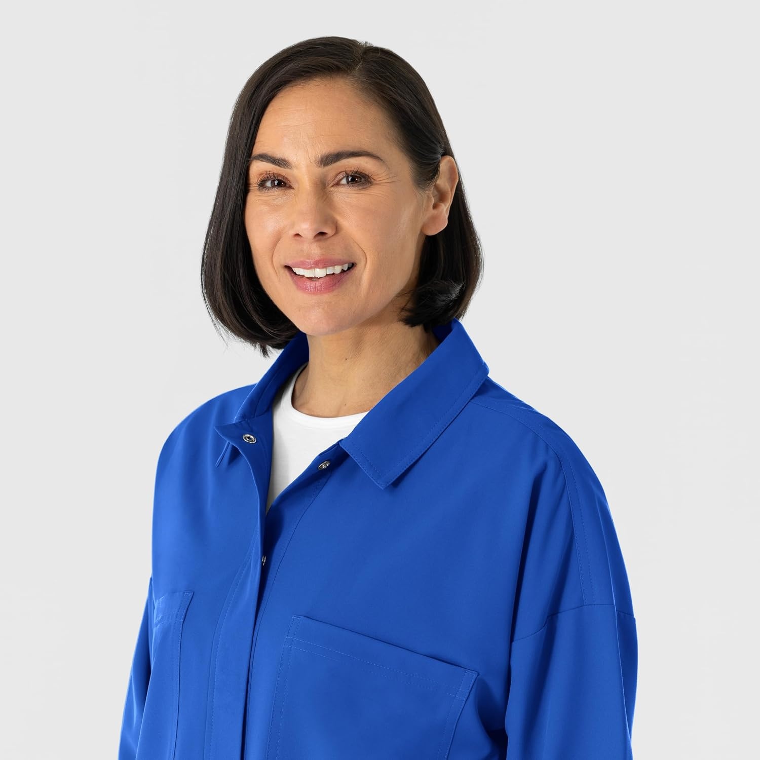 WINK Women’s Women’s Scrub Shirt Jacket(Royal)