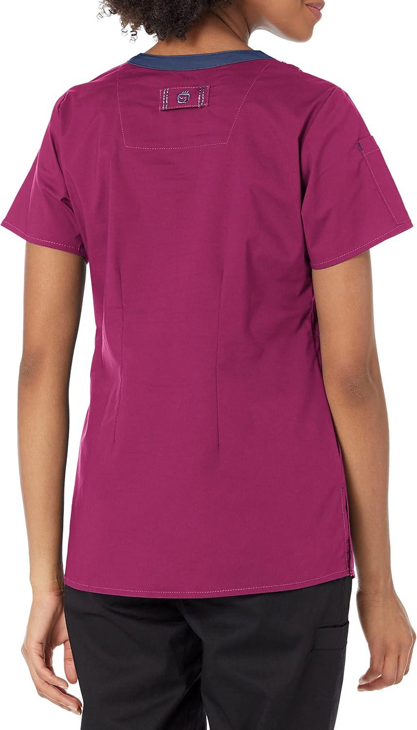 WonderWink Womens Women’s Joy V-nk Tuck-in TWomen’s Joy V-Nk Tuck-in T(Wine)