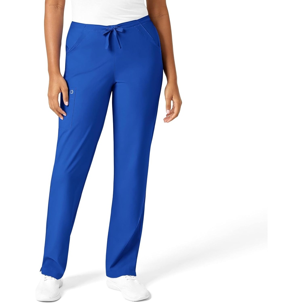 WonderWink W123 Women’s Basic V-Neck Scrub Top — Royal, X-Small Petite