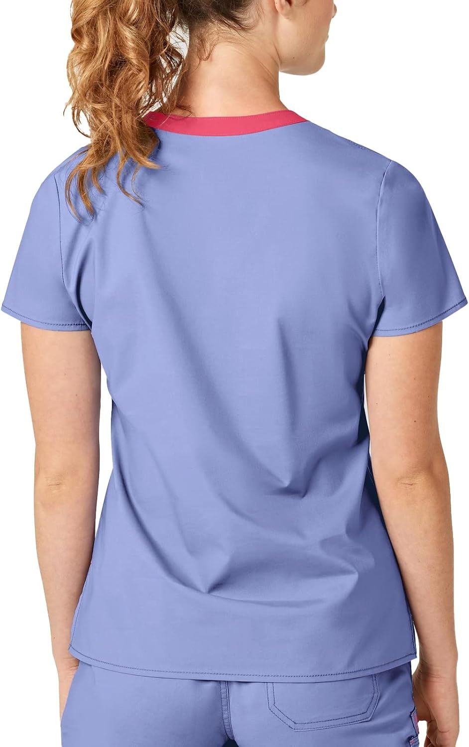 Wink WonderFLEX Women’s Verity V-Neck Scrub Top(Ceil Blue)