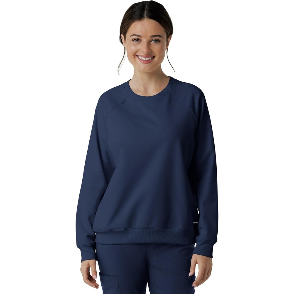 WINK Women’s Women’s Pullover Sweatshirt(Navy)