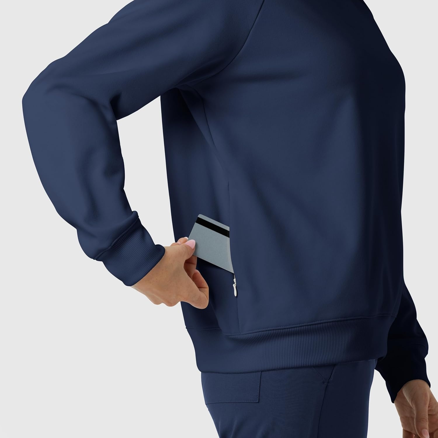 WINK Women’s Women’s Pullover Sweatshirt(Navy)