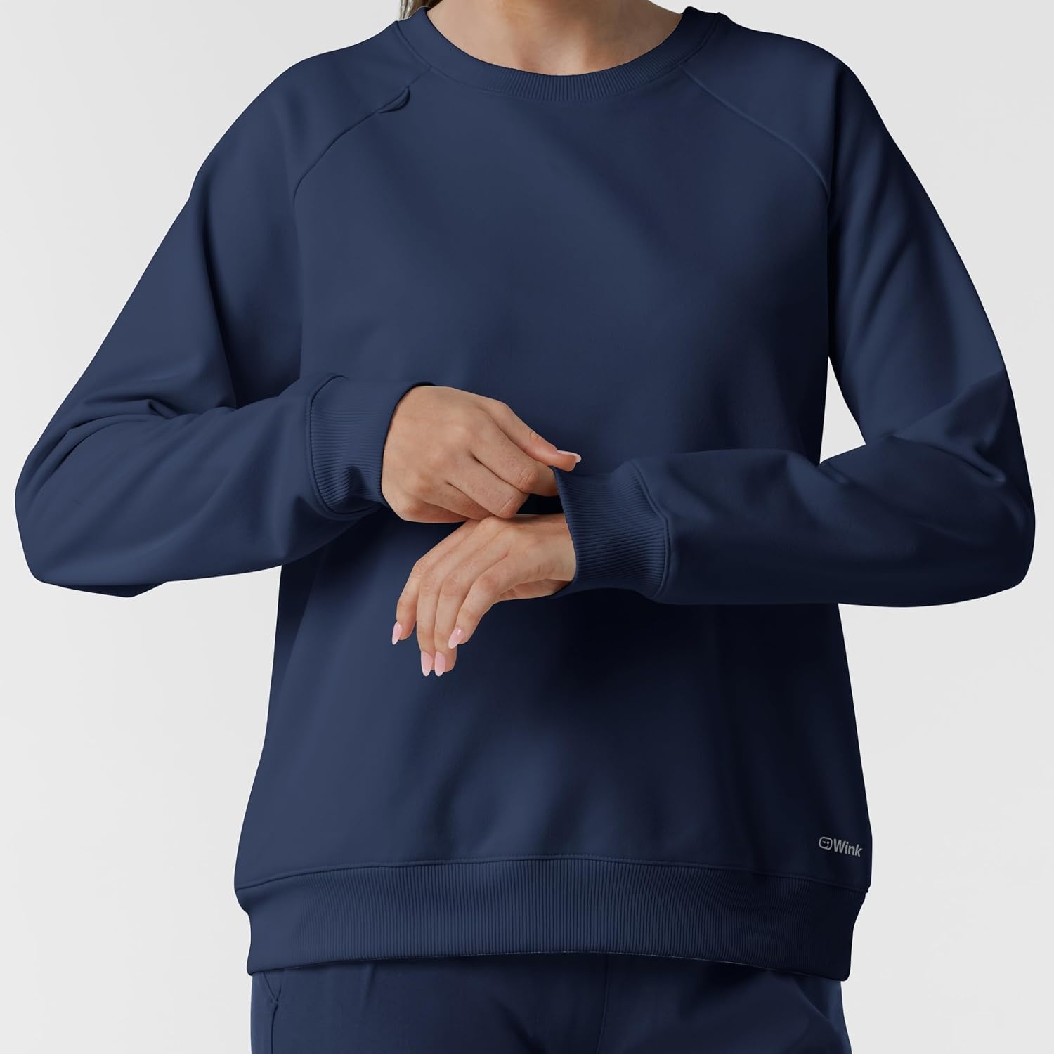 WINK Women’s Women’s Pullover Sweatshirt(Navy)