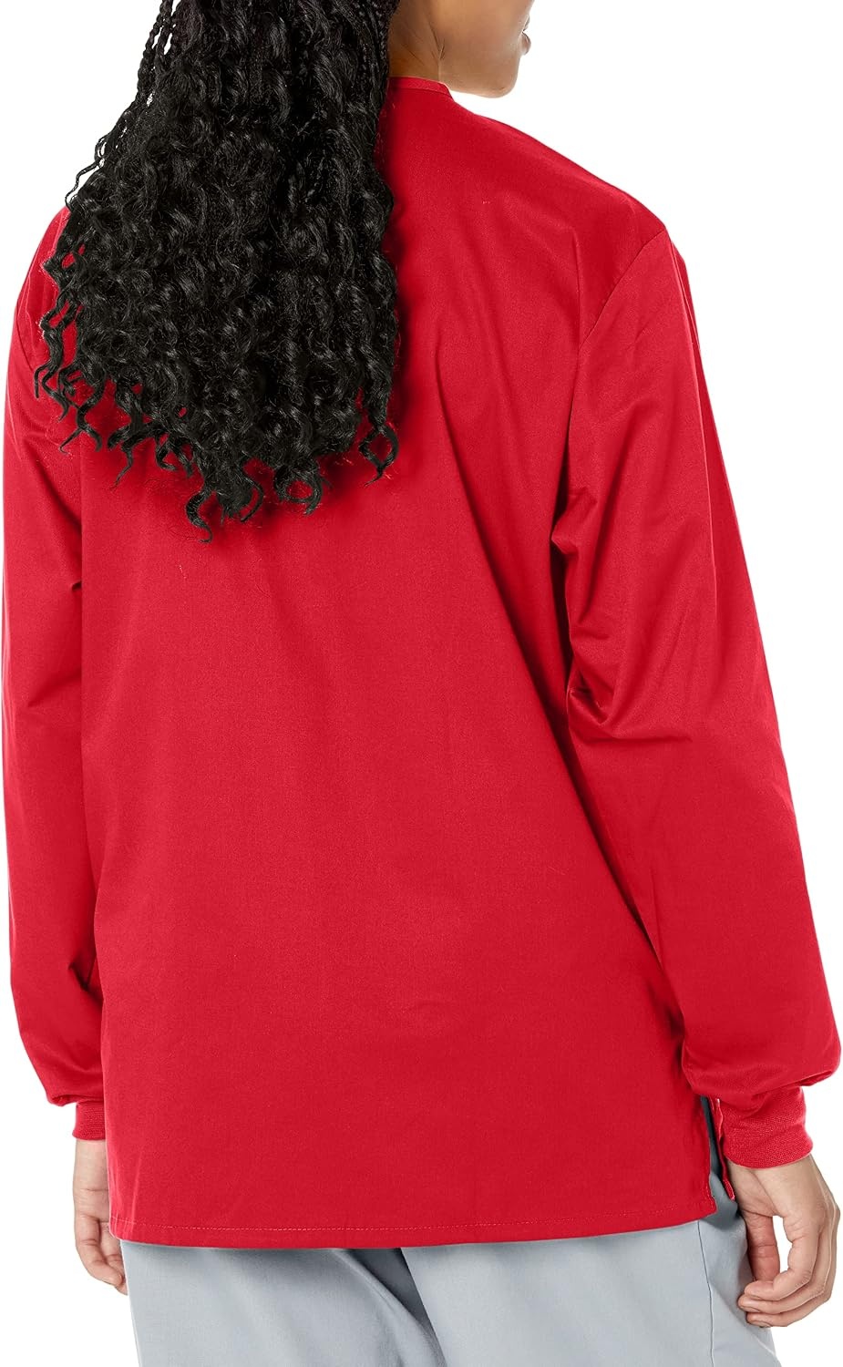WonderWink Unisex Adult Unisex Snap Front Jacket(Red)