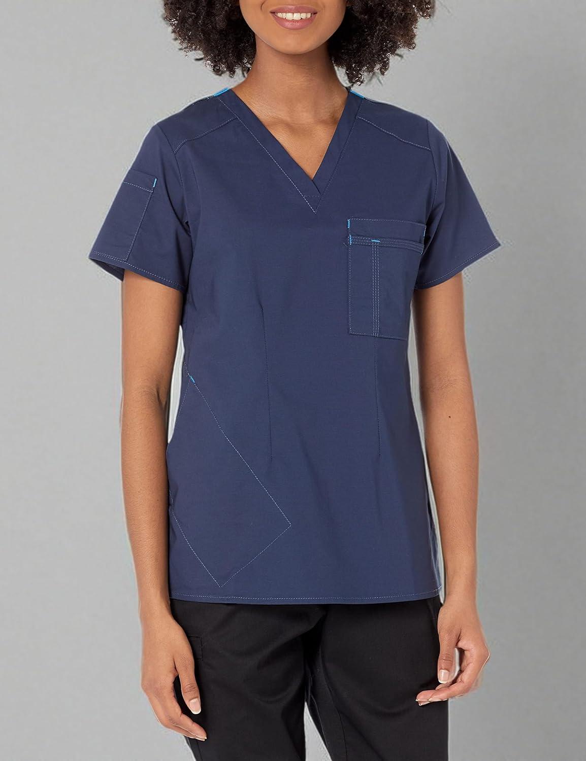 WonderWink Womens Women’s Joy V-nk Tuck-in TWomen’s Joy V-Nk Tuck-in T(Navy)