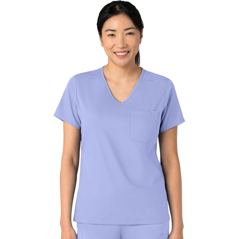 Wink Boundless Women’s Tuck-in Scrub Top(Ceil Blue)