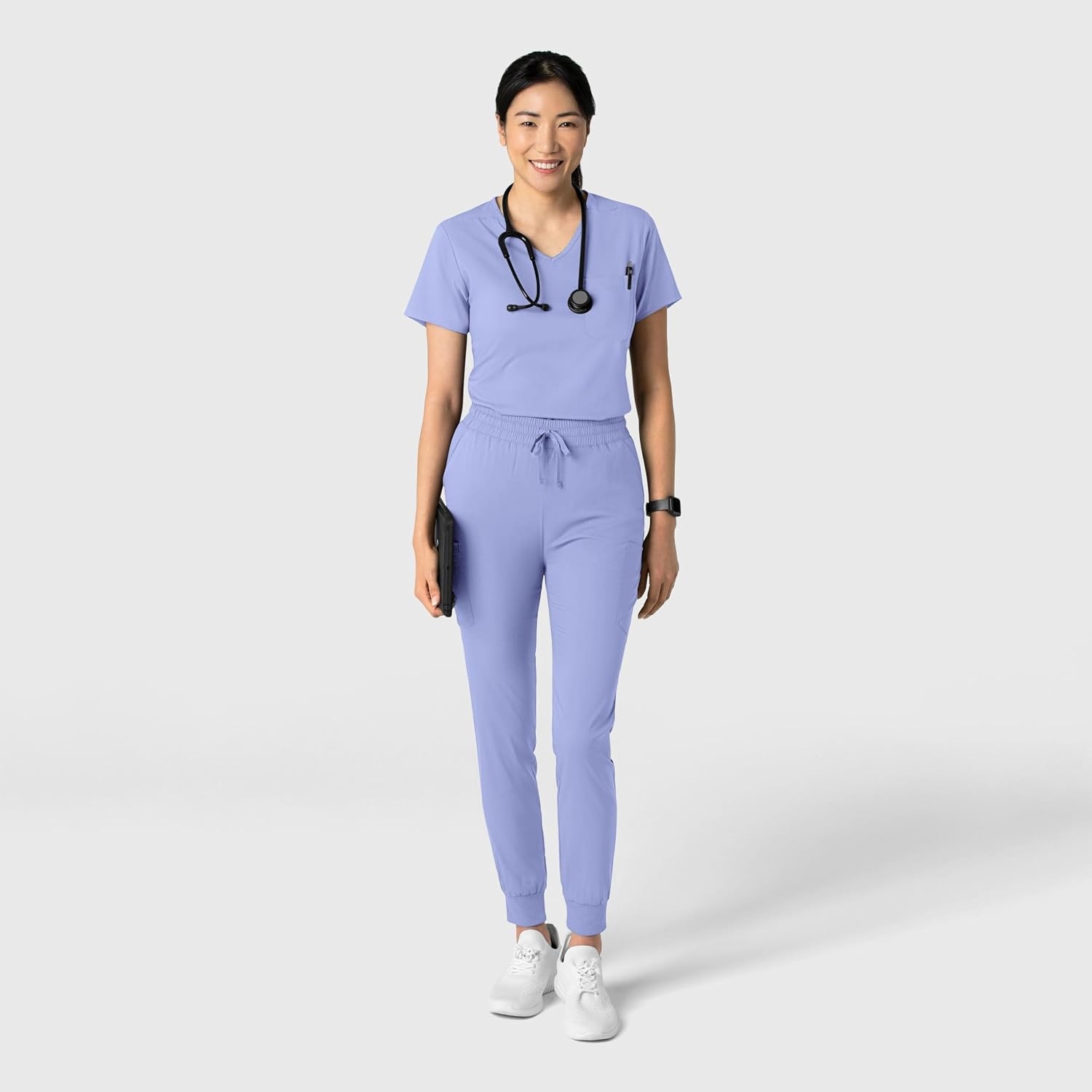 Wink Boundless Women’s Tuck-in Scrub Top(Ceil Blue)