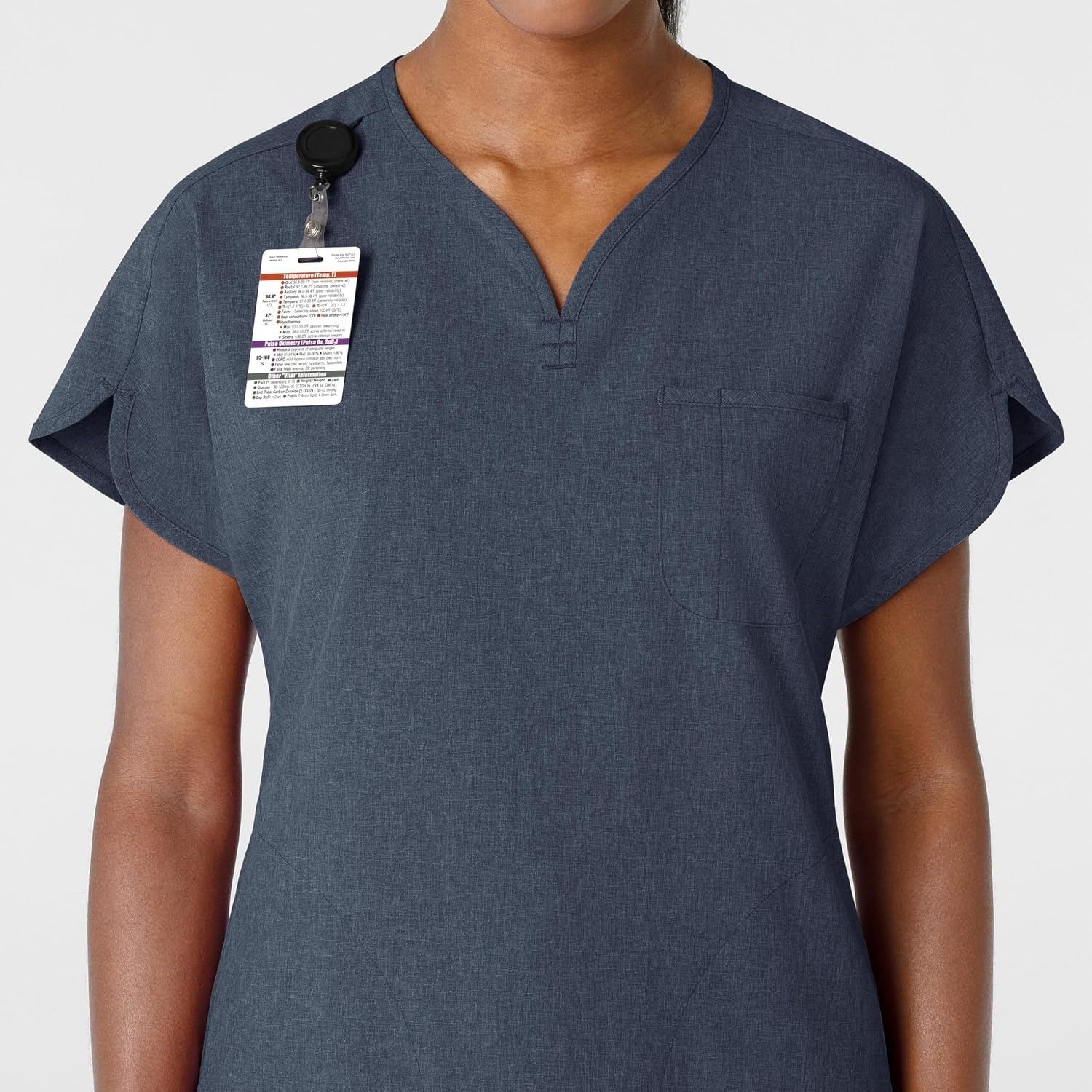 Wink Renew Women’s Dolman Scrub Top(Navy Heather)